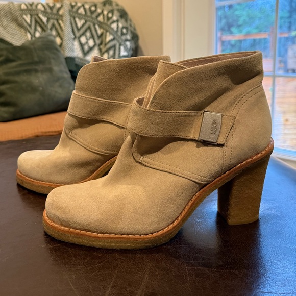 UGG Shoes - UGG Women's Brienne Heeled Ankle Boots - Size 8.5